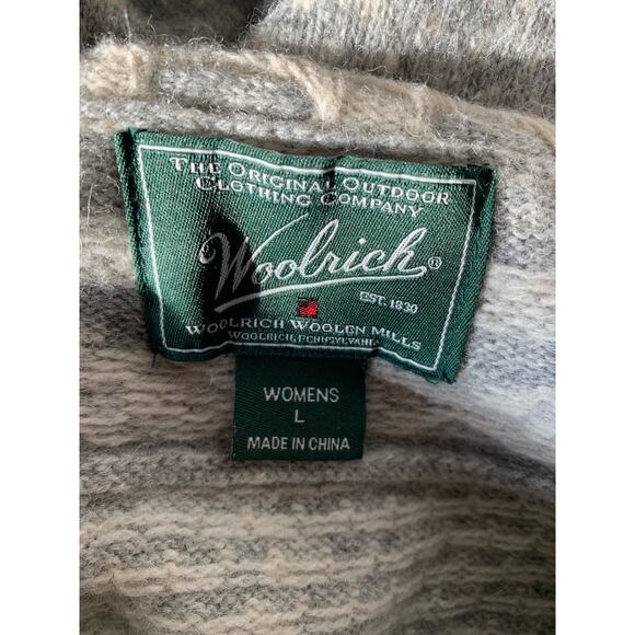 Woolrich scoop neck sweater lambs wool blend size large - Picture 2 of 8